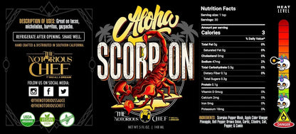The Notorious Sauce - Utah Exclusive - Aloha Scorpion 5oz