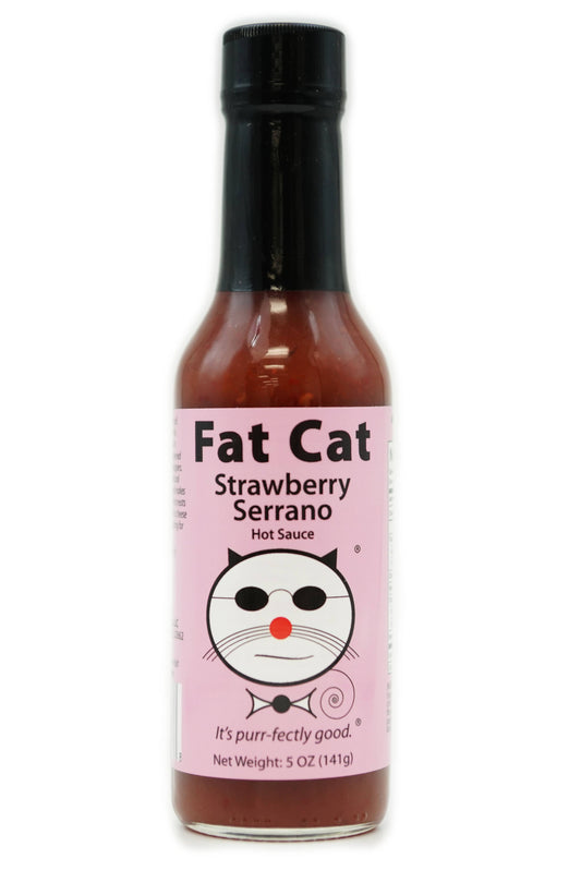 Fat Cat - Strawberry Serrano Hot Sauce 5oz