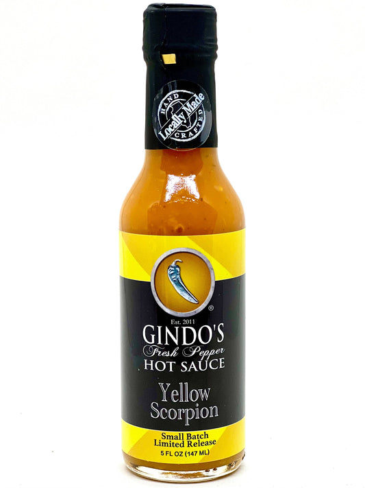Gindo's Spice of Life - Yellow Scorpion Hot Sauce, Spicy 5oz