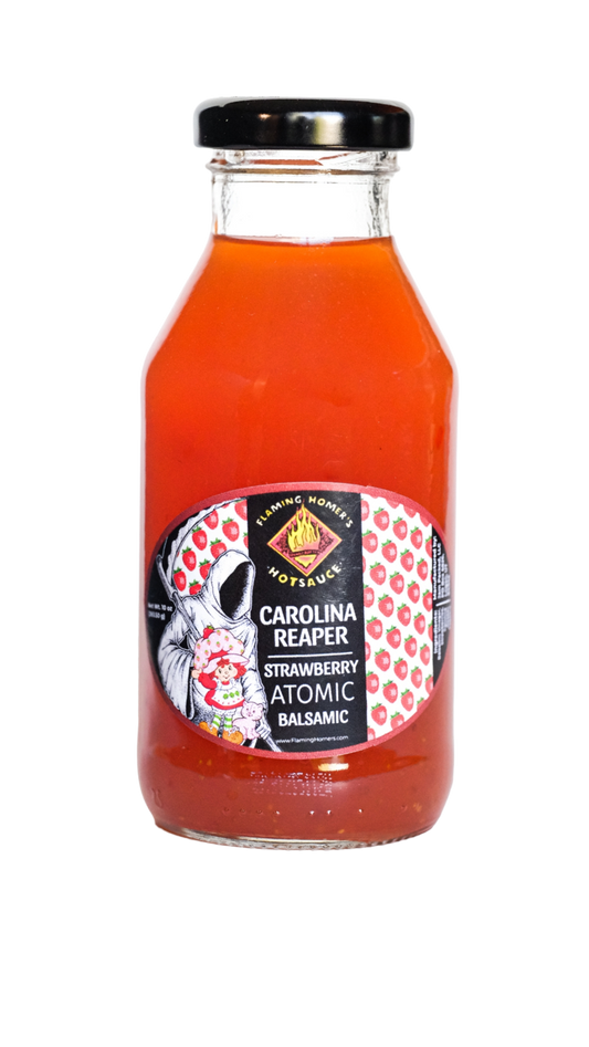 Flaming Homer's Hot Sauce - Strawberry Atomic Balsamic - Utah 10oz