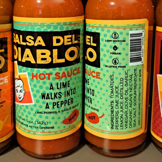 Salsa Del Diablo - "Lime Walks Into A Pepper" Sauce - Utah 5oz