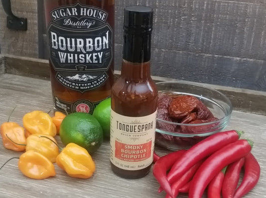 Tonguespank Spice Co - Smoky Bourbon Chipotle Hot Sauce - Utah 5oz